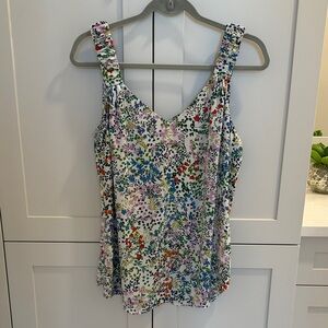 CAbi Multicolor Floral Tank Top